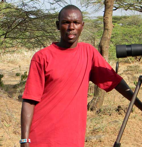 Julius Rutto is a guide working especially Lakes Baringo and Bogoria, Kenya, photo © by Michael Plagens