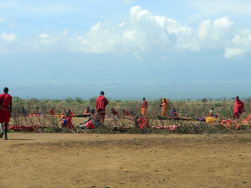 Masai Boma at Amboseli, Kenya, photo © by Michael Plagens